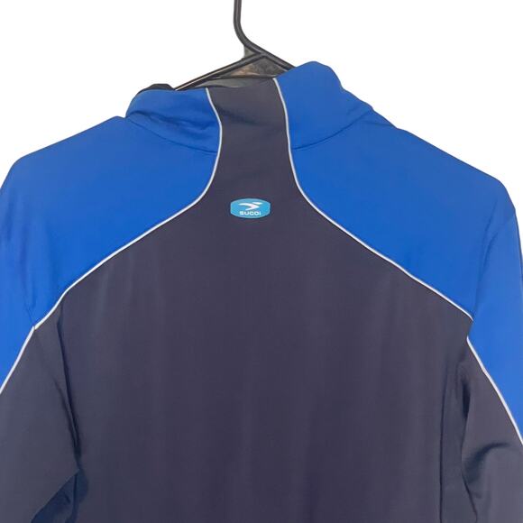 Sugoi Men's Size Medium Blue Waterproof Cyclist Bike Riding Half Zip Sweater - Picture 9 of 11